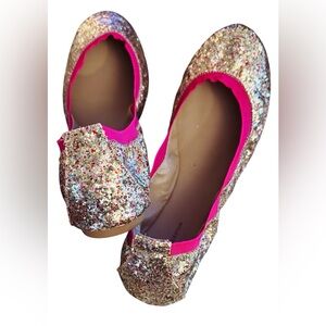 BCBGeneration Colorful Glitter Ballet Flats